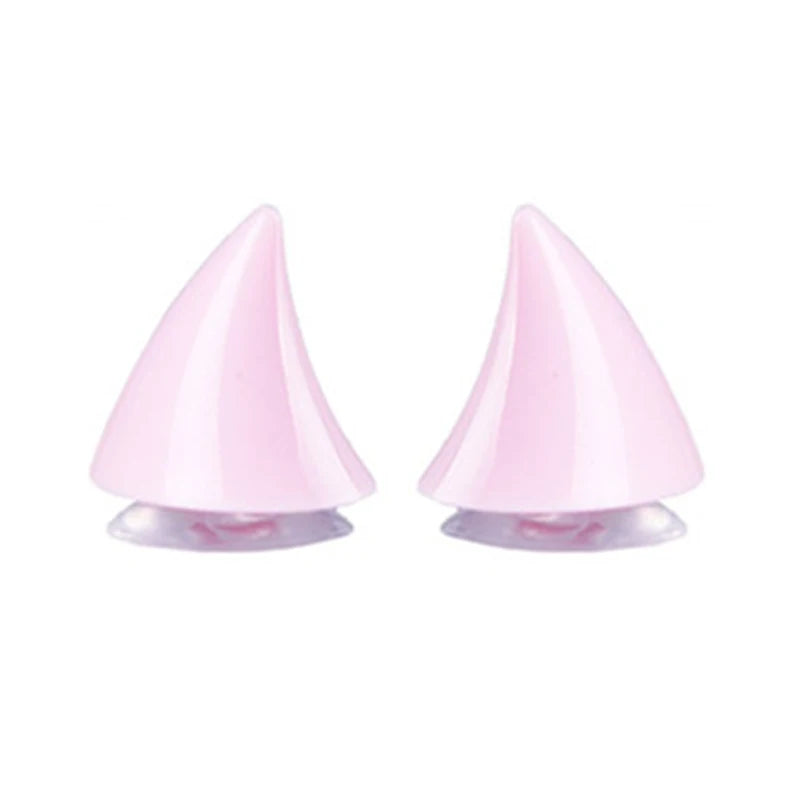Adorable 2-Piece Cat Ears Helmet Stickers - Perfect for Stylish Riders!