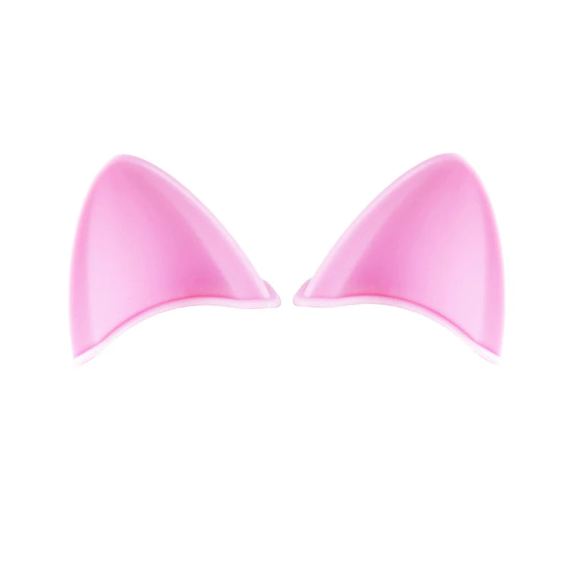 Adorable 2-Piece Cat Ears Helmet Stickers - Perfect for Stylish Riders!