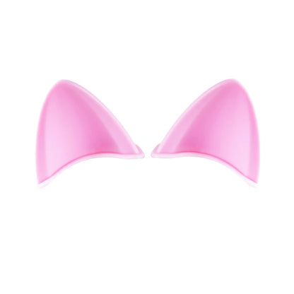 Adorable 2-Piece Cat Ears Helmet Stickers - Perfect for Stylish Riders!