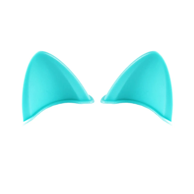 Adorable 2-Piece Cat Ears Helmet Stickers - Perfect for Stylish Riders!