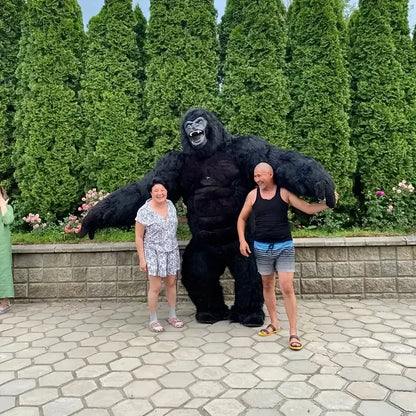 8.2 Ft Tall Inflatable Gorilla Costume Set, Women’S Cosplay Inflatable Outfit Set, Suitable for Halloween and Holiday Events, Costume Set, Inflatable Outfit Set