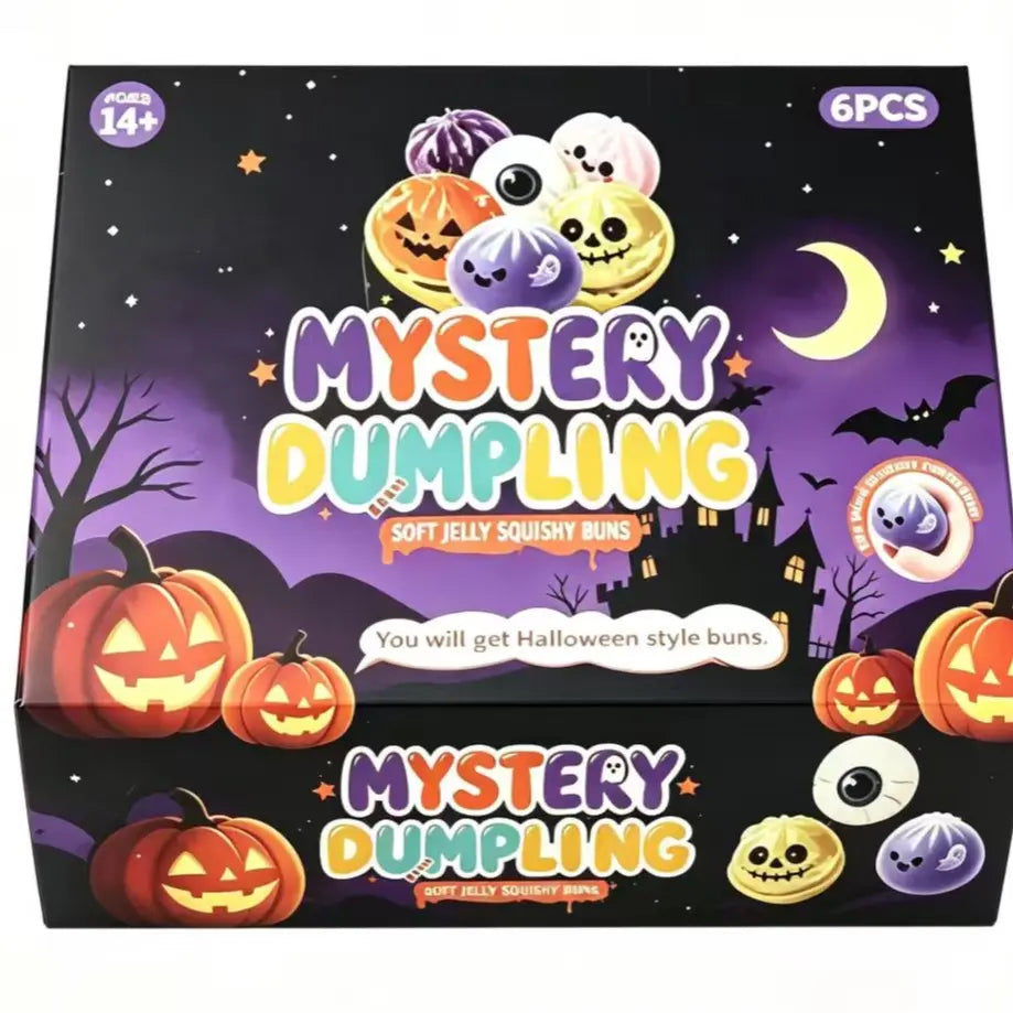 Adorable Halloween Ghost Maruko Squeeze Toy Set - Perfect for Stress Relief and Party Treat Bags!