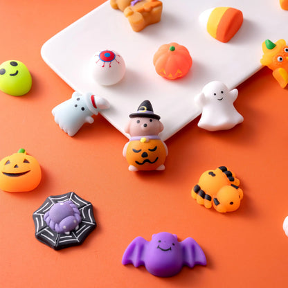 JOYIN 24Pcs/60Pcs/100Pcs Halloween Mochi Squishy Toys, Halloween Toys for Halloween Party Favors, Halloween Sensory Stress Relief Toys Bulk, Trick or Treats Classroom Prizes Gifts Goodie Bag Fillers