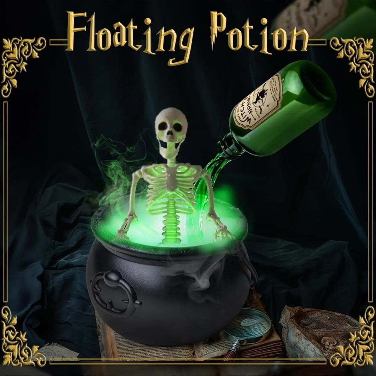 Enchant Your Space with the Halloween Magic Floating Potion Bottle Diffuser - Perfect for Car Interiors and Spooktacular Parties!
