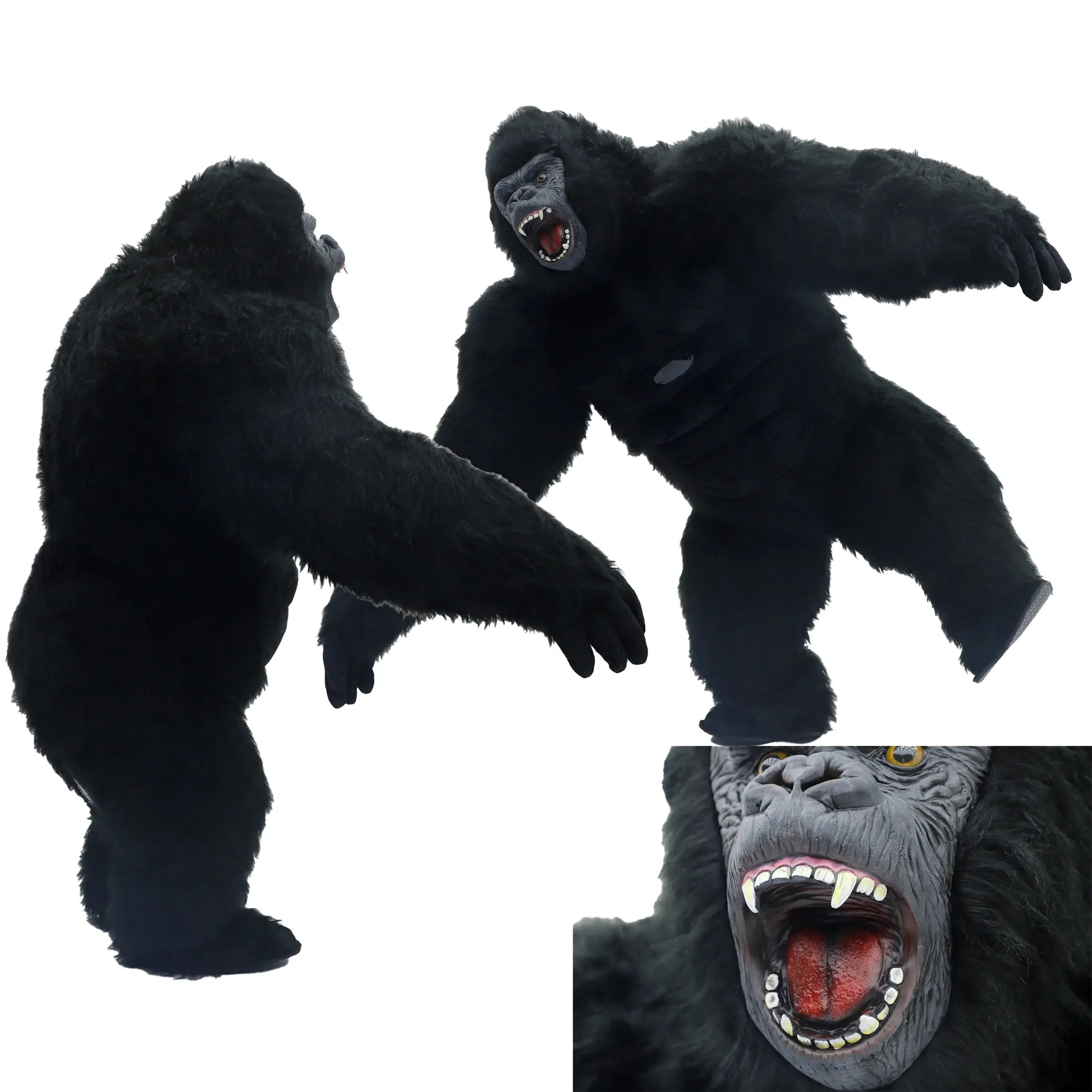 8.2 Ft Tall Inflatable Gorilla Costume Set, Women’S Cosplay Inflatable Outfit Set, Suitable for Halloween and Holiday Events, Costume Set, Inflatable Outfit Set