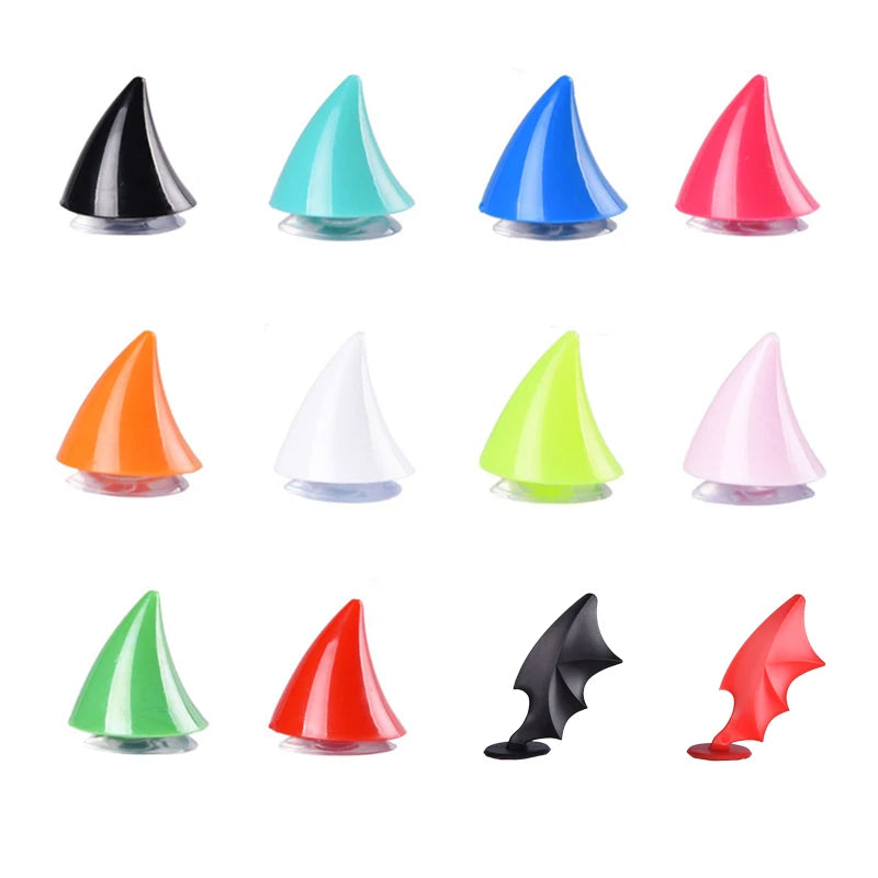 Adorable 2-Piece Cat Ears Helmet Stickers - Perfect for Stylish Riders!