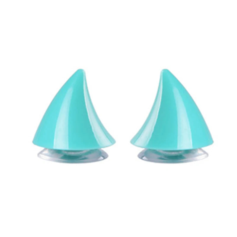 Adorable 2-Piece Cat Ears Helmet Stickers - Perfect for Stylish Riders!