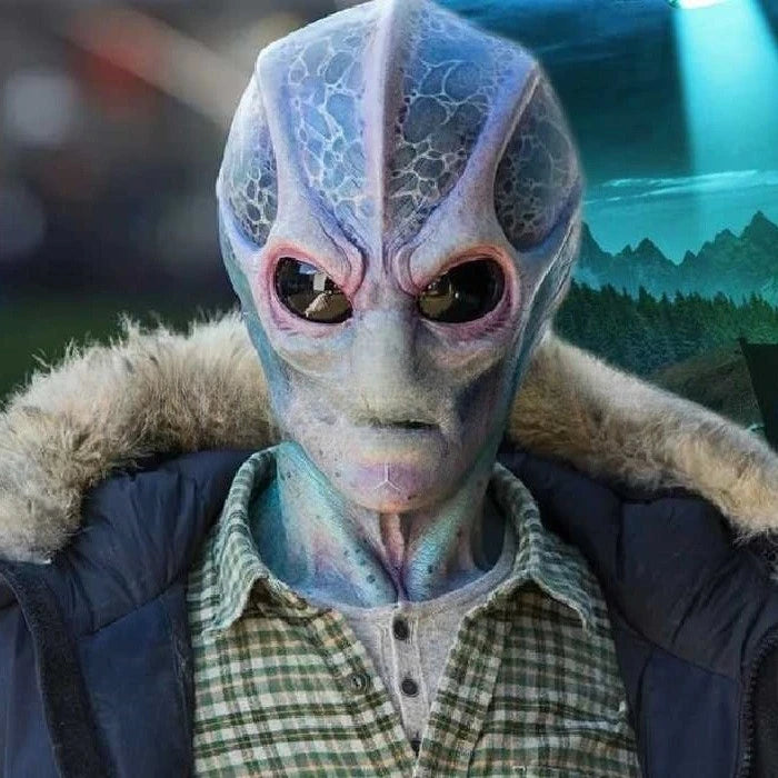 Unleash the Fun with Our Alien Mask UFO Props - Perfect for Halloween Horror and Parties!