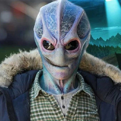 Unleash the Fun with Our Alien Mask UFO Props - Perfect for Halloween Horror and Parties!