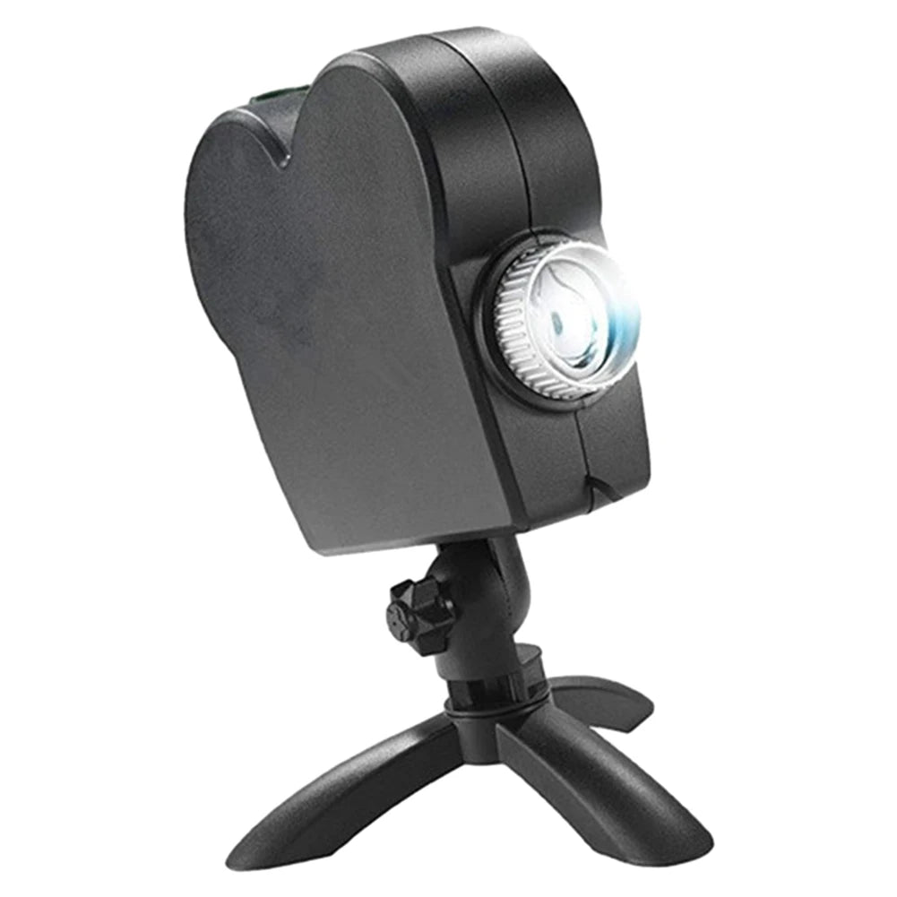 Transform Your Holidays with the Halloween & Christmas Projector - Waterproof LED Holographic Lamp with 12 Spooky Movies for Outdoor Fun!