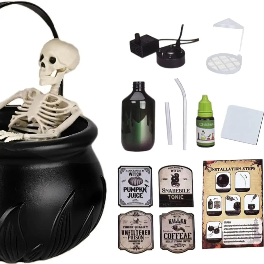 Enchant Your Space with the Halloween Magic Floating Potion Bottle Diffuser - Perfect for Car Interiors and Spooktacular Parties!